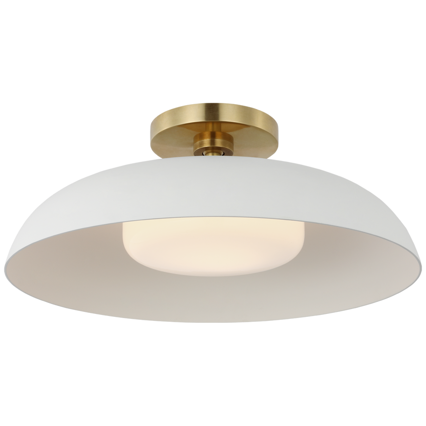 Cyrus Flush Mount brass white