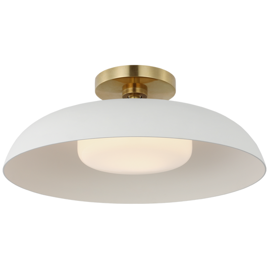 Cyrus Flush Mount brass white