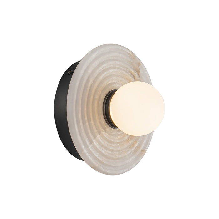 Dahlia 6-in Urban Bronze/Alabaster LED Wall/Vanity by Alora Lighting | WV346006UBAR | Alora Lighting