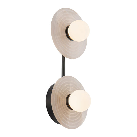 Dahlia 14-in Urban Bronze/Alabaster LED Wall/Vanity by Alora Lighting | WV346214UBAR | Alora Lighting