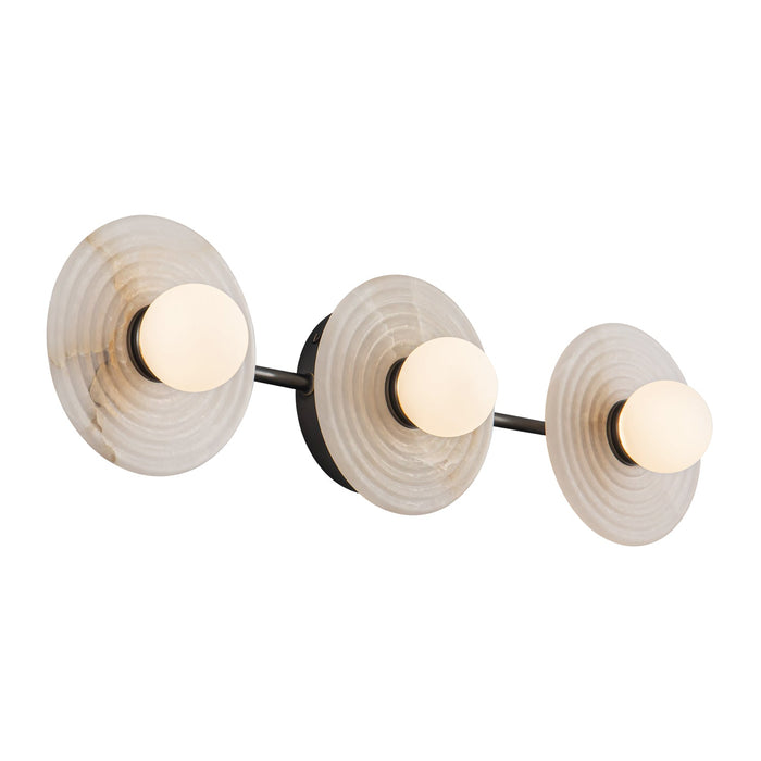 Dahlia 22-in Urban Bronze/Alabaster LED Wall/Vanity by Alora Lighting | WV346322UBAR | Alora Lighting