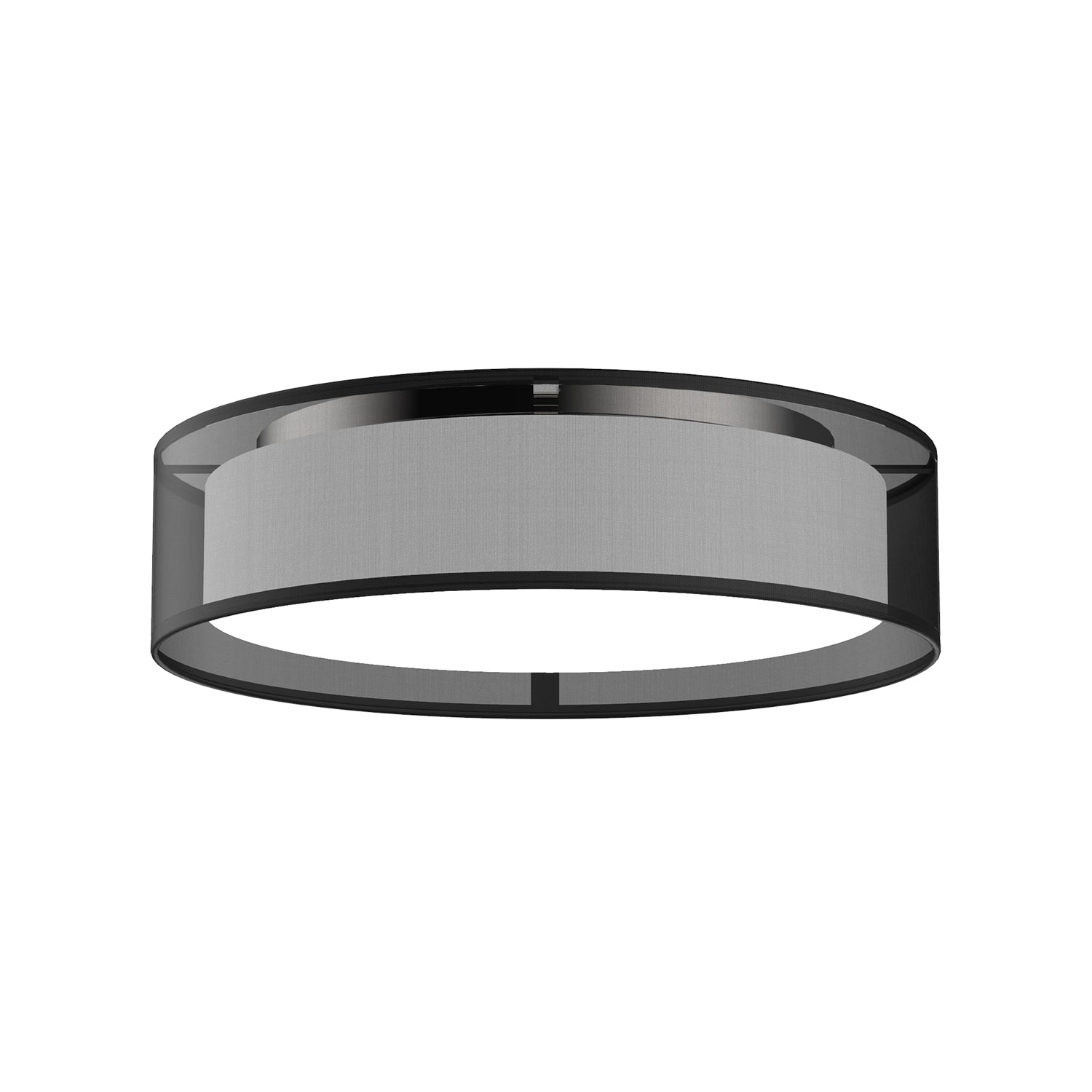 Dalton LED Flush Mount in Black Organza Finish | Kuzco Lighting