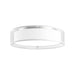 Dalton LED Flush Mount in White Organza Finish | Kuzco Lighting