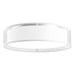 Dalton LED Flush Mount in White Organza Finish | Kuzco Lighting