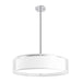 Dalton LED Pendant in White Organza Finish | Kuzco Lighting