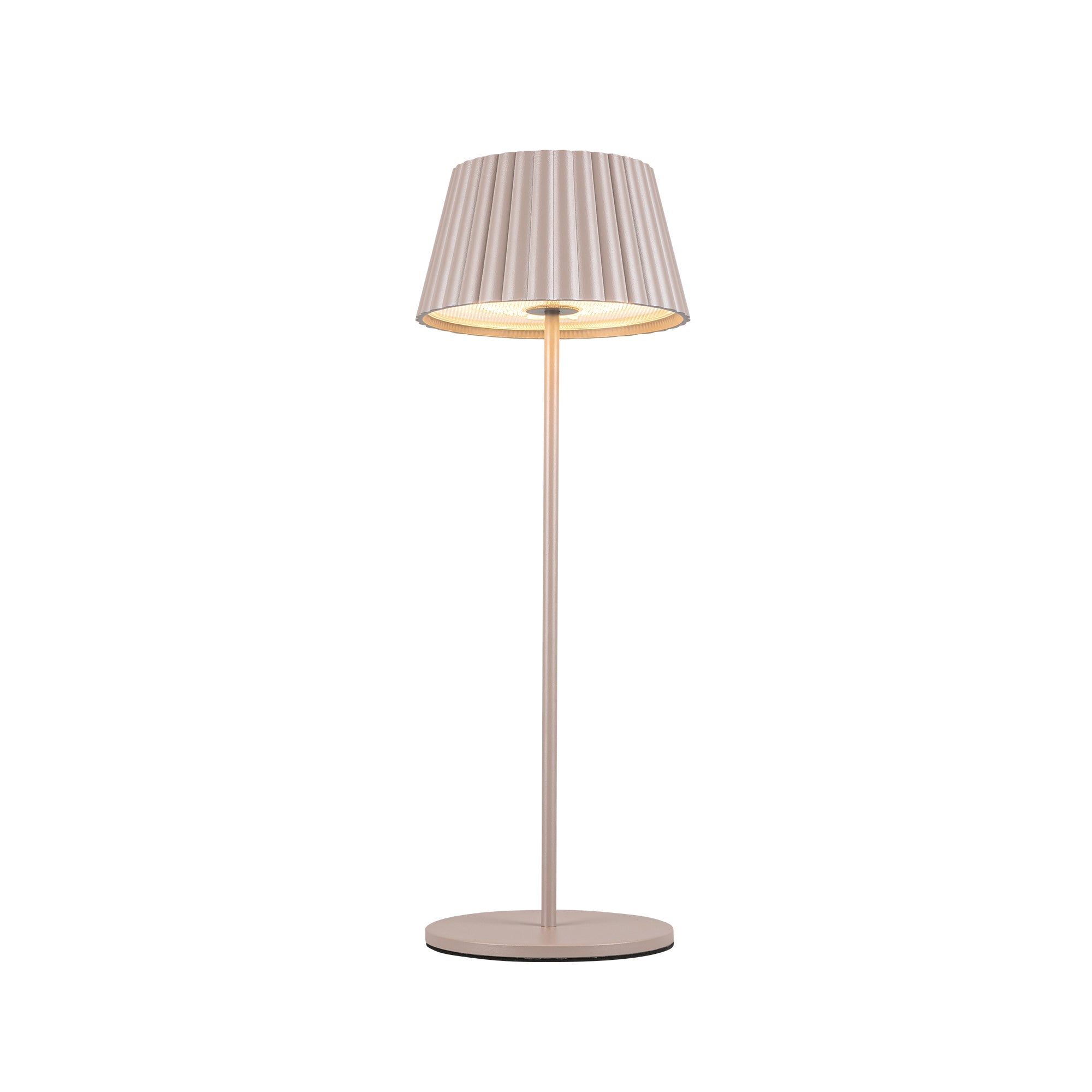 Dario LED Table Lamp in Moonstone Gray Finish | Kuzco Lighting