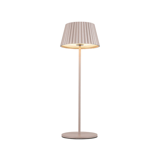 Dario LED Table Lamp in Moonstone Gray Finish | Kuzco Lighting