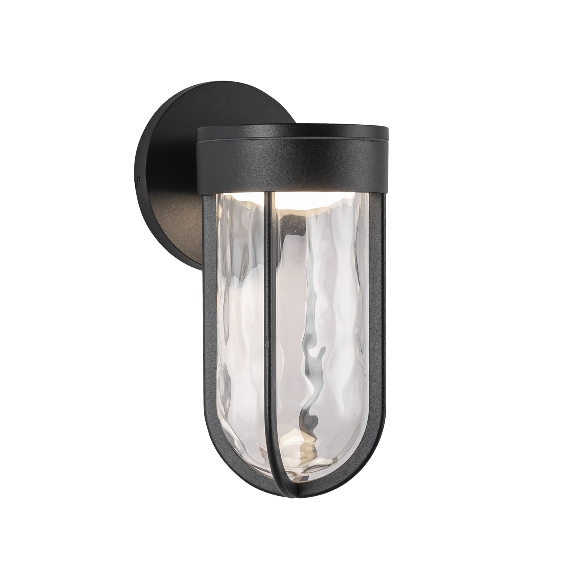Davy LED Exterior Wall Sconce in Black Finish | Kuzco Lighting