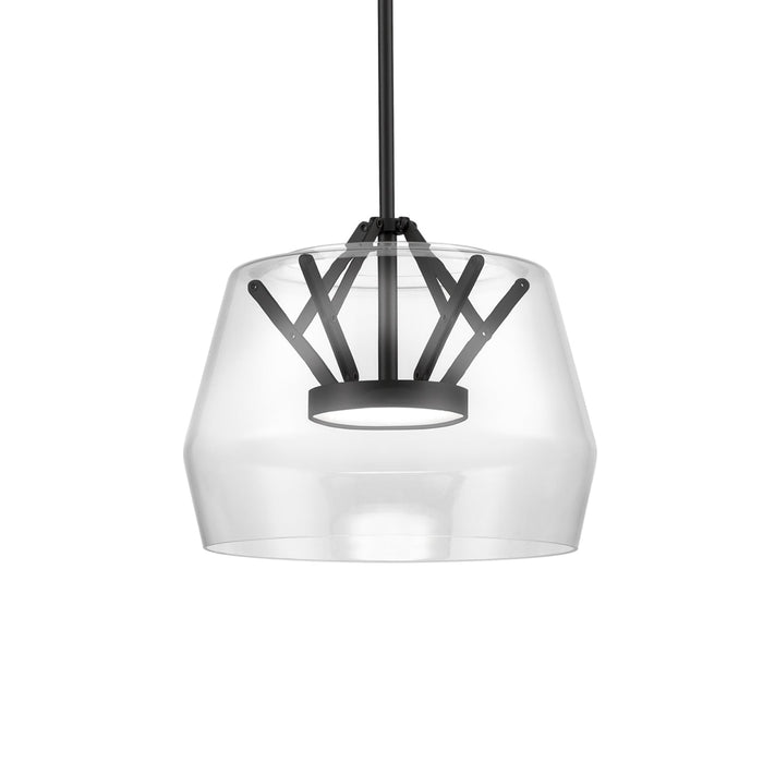 Deco LED Pendant in Clear/Black Finish | Kuzco Lighting