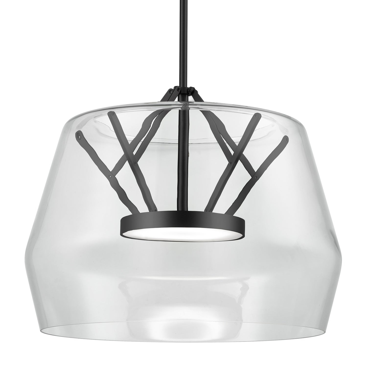 Deco LED Pendant in Clear/Black Finish | Kuzco Lighting