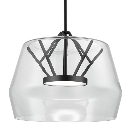 Deco LED Pendant in Clear/Black Finish | Kuzco Lighting