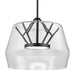 Deco LED Pendant in Clear/Black Finish | Kuzco Lighting