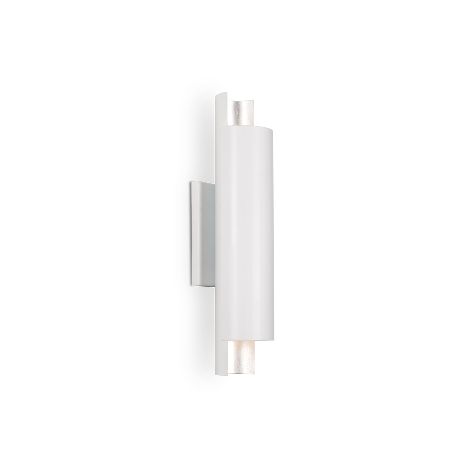 Dela LED Wall Sconce in White/Silver Finish | Kuzco Lighting