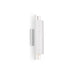 Dela LED Wall Sconce in White/Silver Finish | Kuzco Lighting