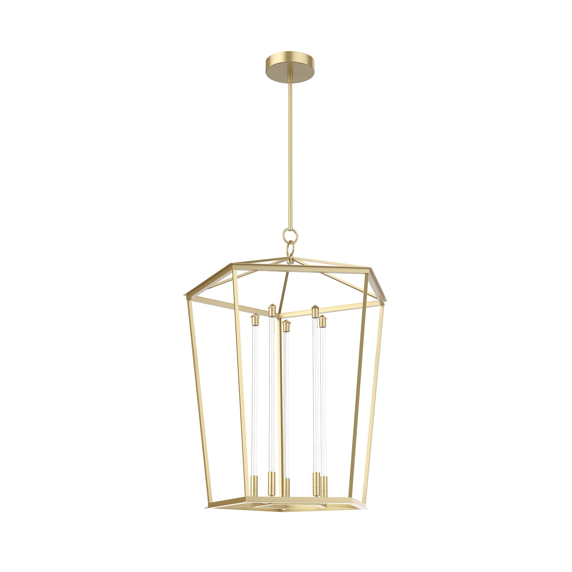 Delphine 29-in Natural Brass LED Pendant by Alora Lighting | PD317129NB | Alora Lighting