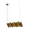 Load image into Gallery viewer, Domino LED Linear Pendant in Vintage Brass Finish | Kuzco Lighting
