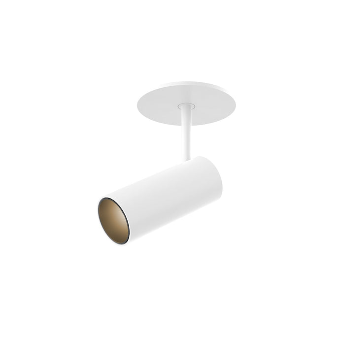 Downey LED Semi Flush Mount in White Finish | Kuzco Lighting