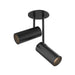 Downey LED Semi Flush Mount in Black Finish | Kuzco Lighting