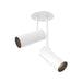 Downey LED Semi Flush Mount in White Finish | Kuzco Lighting