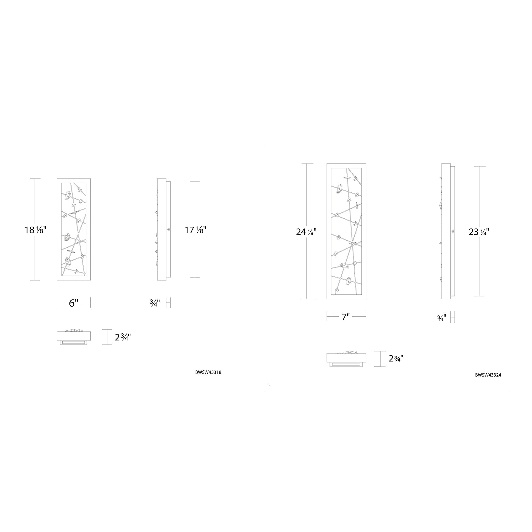 Dreamcatcher LED Outdoor Wall Sconce Diagram