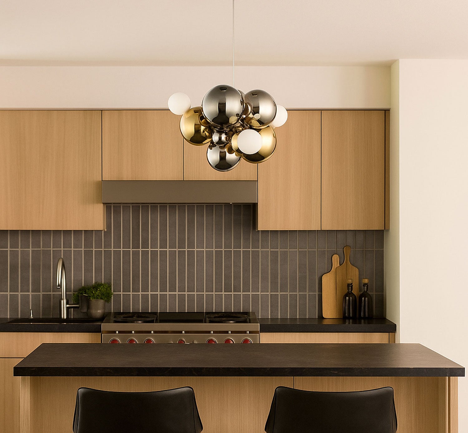 Stormy LED Multi-Light Pendant