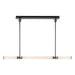Edwin 48-in Urban Bronze/Frosted Ribbed Glass LED Linear Pendant by Alora Lighting | LP348148UBFR-UNV | Alora Lighting