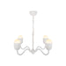 Effie 27-in Antique White/Opal Glass Socket Chandelier by Alora Lighting | CH558427AWOP | Alora Lighting