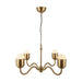 Effie 27-in Brushed Gold/Opal Glass Socket Chandelier by Alora Lighting | CH558427BGOP | Alora Lighting