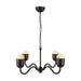 Effie 27-in Matte Black/Opal Glass Socket Chandelier by Alora Lighting | CH558427MBOP | Alora Lighting