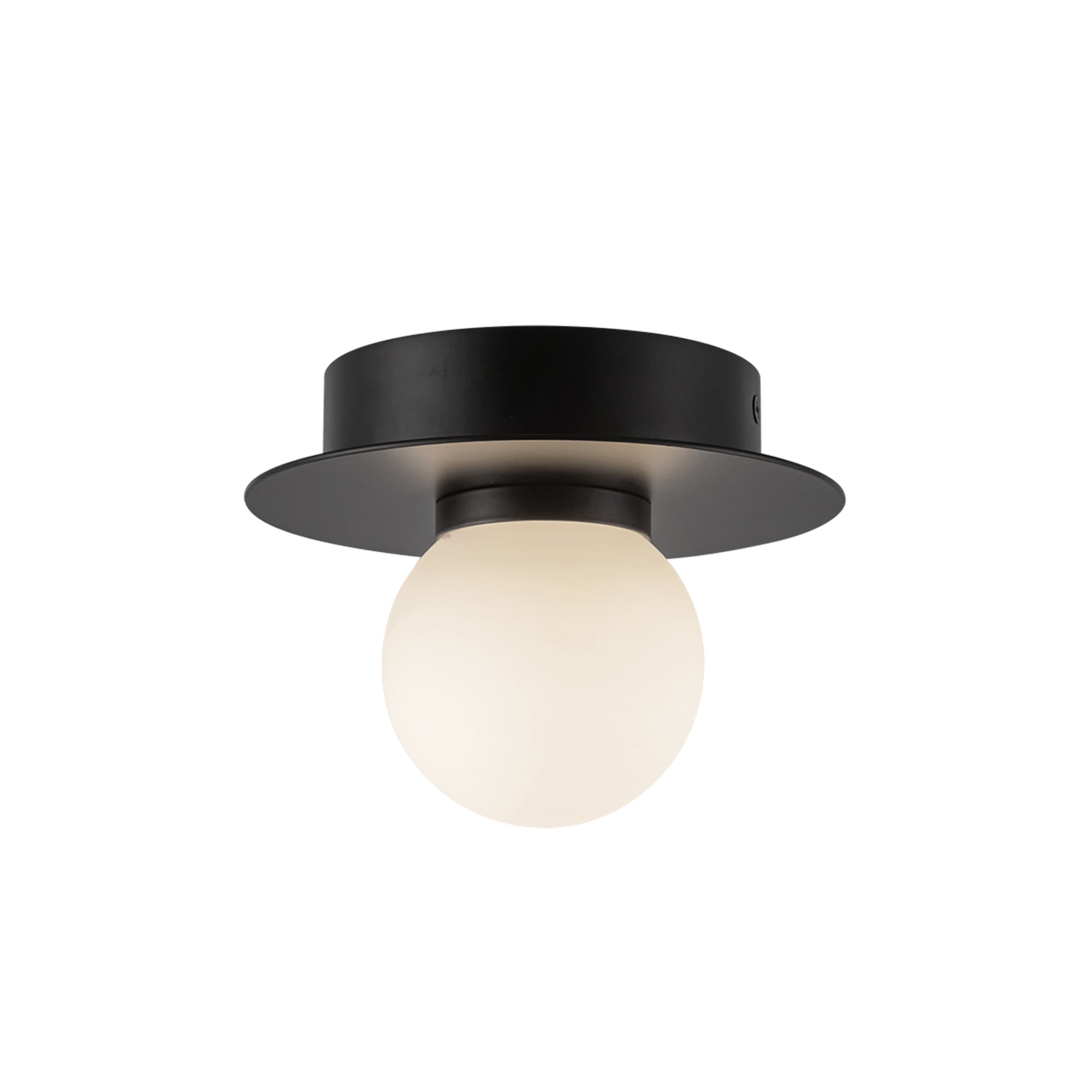 Elixir LED Flush Mount in Black Finish | Kuzco Lighting