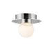 Elixir LED Flush Mount in Chrome Finish | Kuzco Lighting