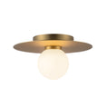 Load image into Gallery viewer, Elixir LED Flush Mount in Brushed Gold Finish | Kuzco Lighting

