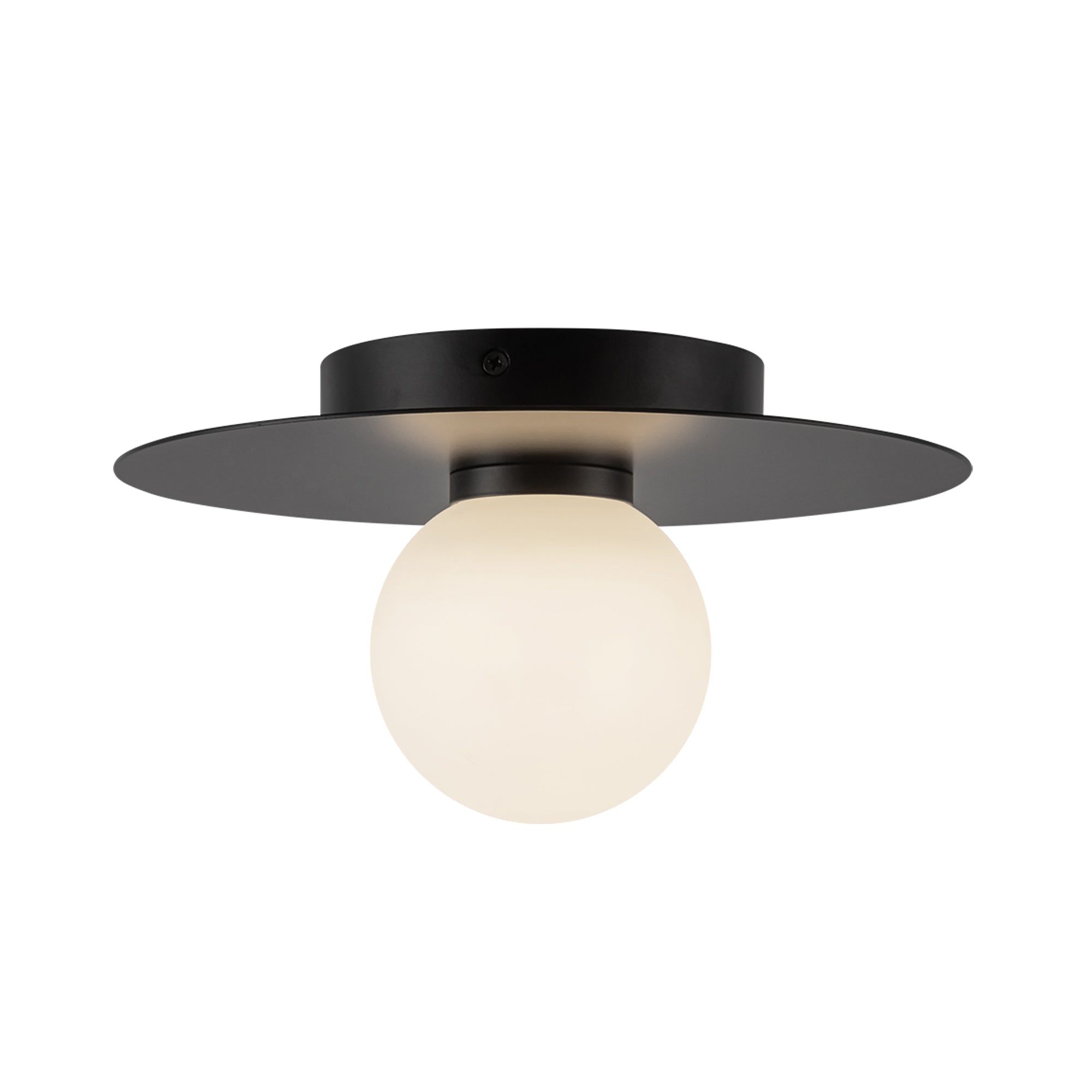 Elixir LED Flush Mount in Black Finish | Kuzco Lighting