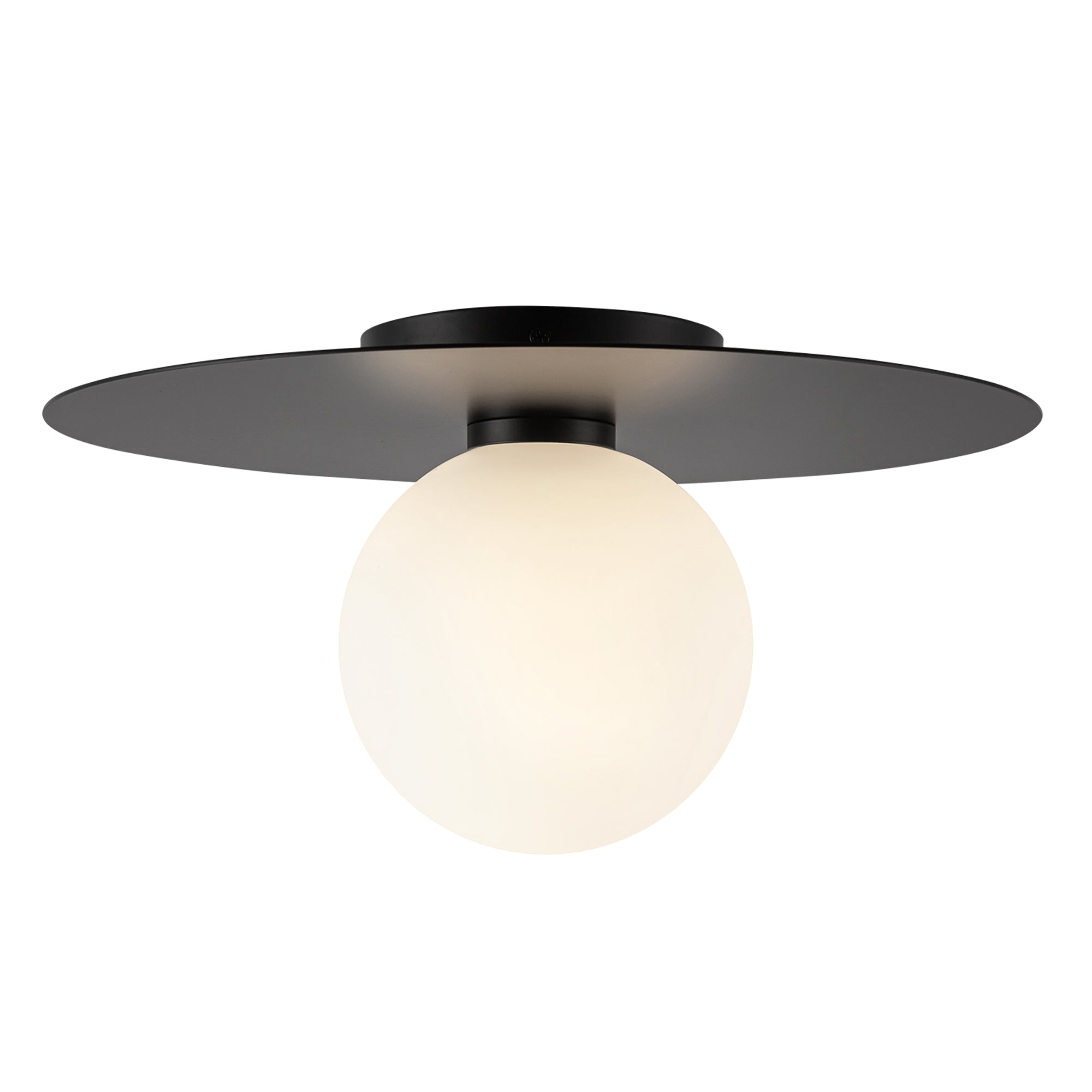 Elixir LED Flush Mount in Black Finish | Kuzco Lighting