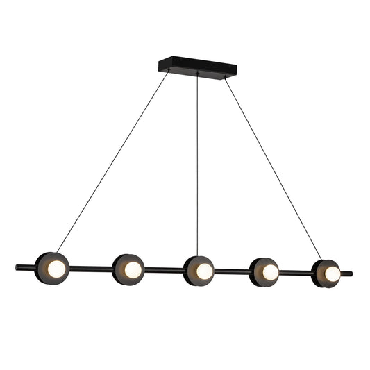 Elixir LED Linear Pendant in Black Finish | Kuzco Lighting