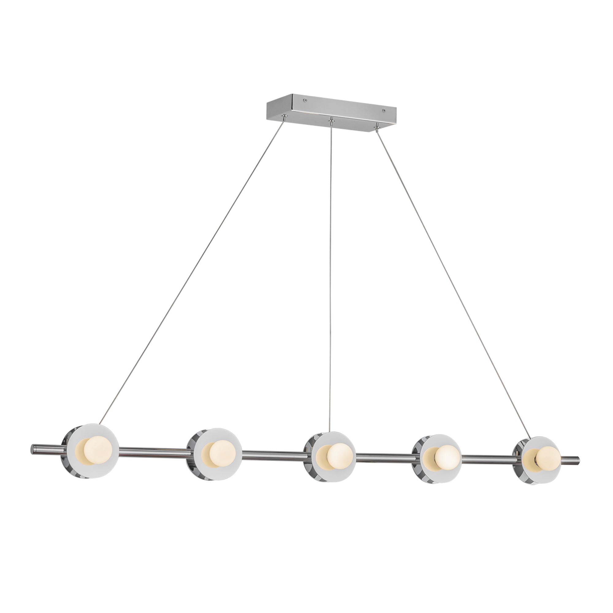 Elixir LED Linear Pendant in Chrome Finish | Kuzco Lighting