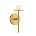 Elixir LED Wall Sconce in Brushed Gold Finish | Kuzco Lighting