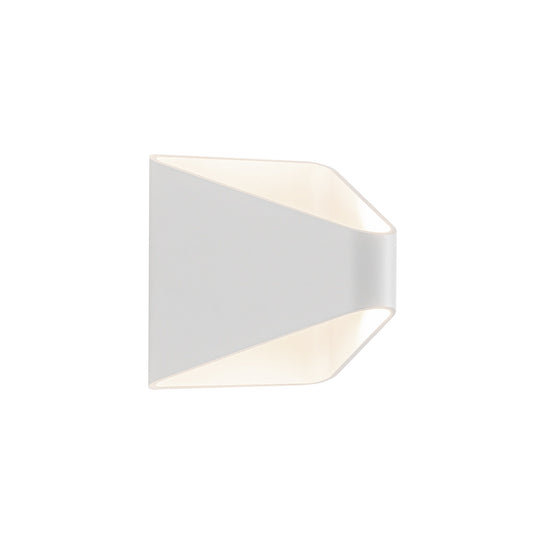 Ellis LED Exterior Wall Sconce in White Finish | Kuzco Lighting