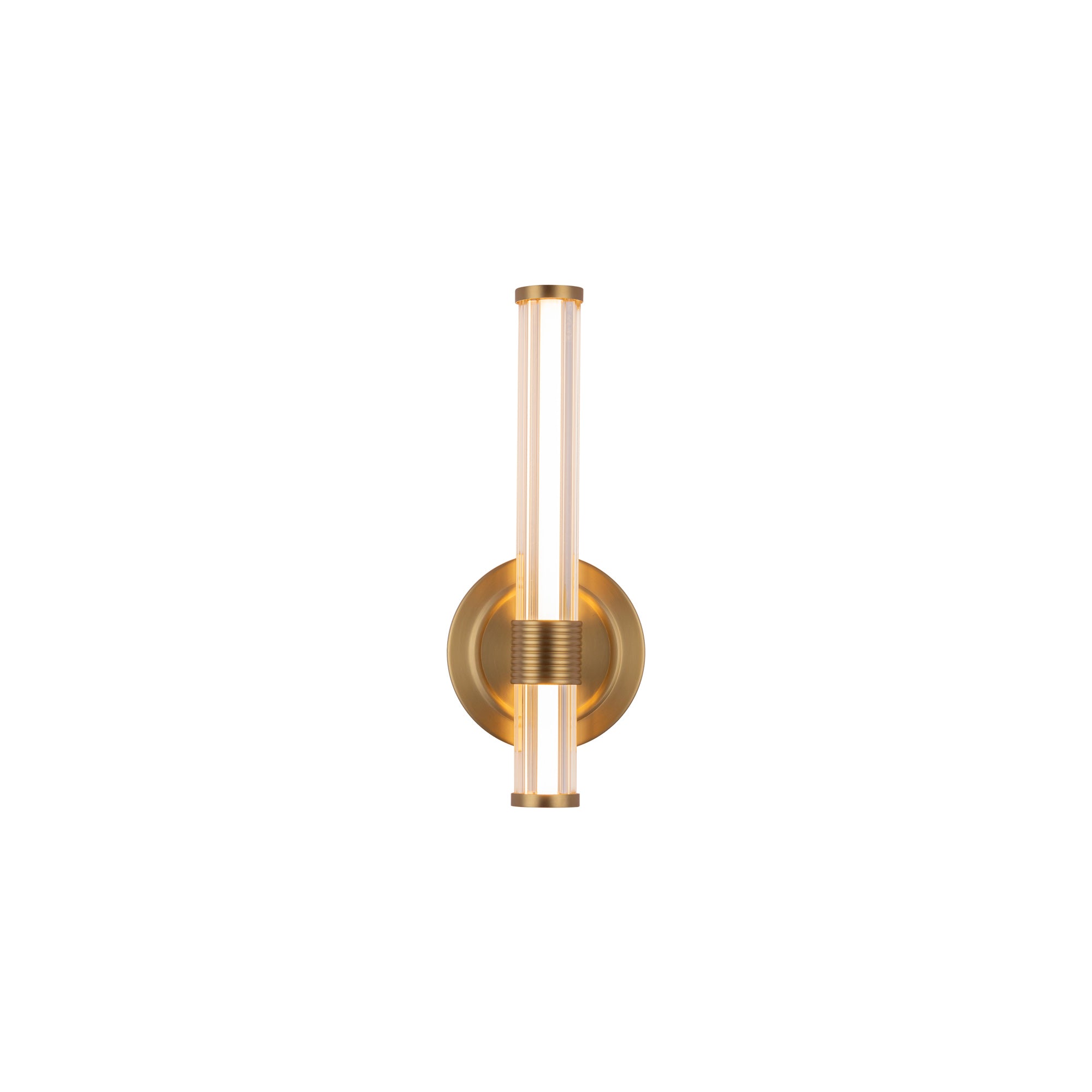 Elsie 12-in Brushed Gold LED Wall/Vanity Light by Alora Lighting | WV509012BG-UNV | Alora Lighting