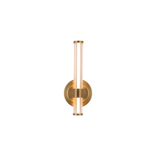 Elsie 12-in Brushed Gold LED Wall/Vanity Light by Alora Lighting | WV509012BG-UNV | Alora Lighting