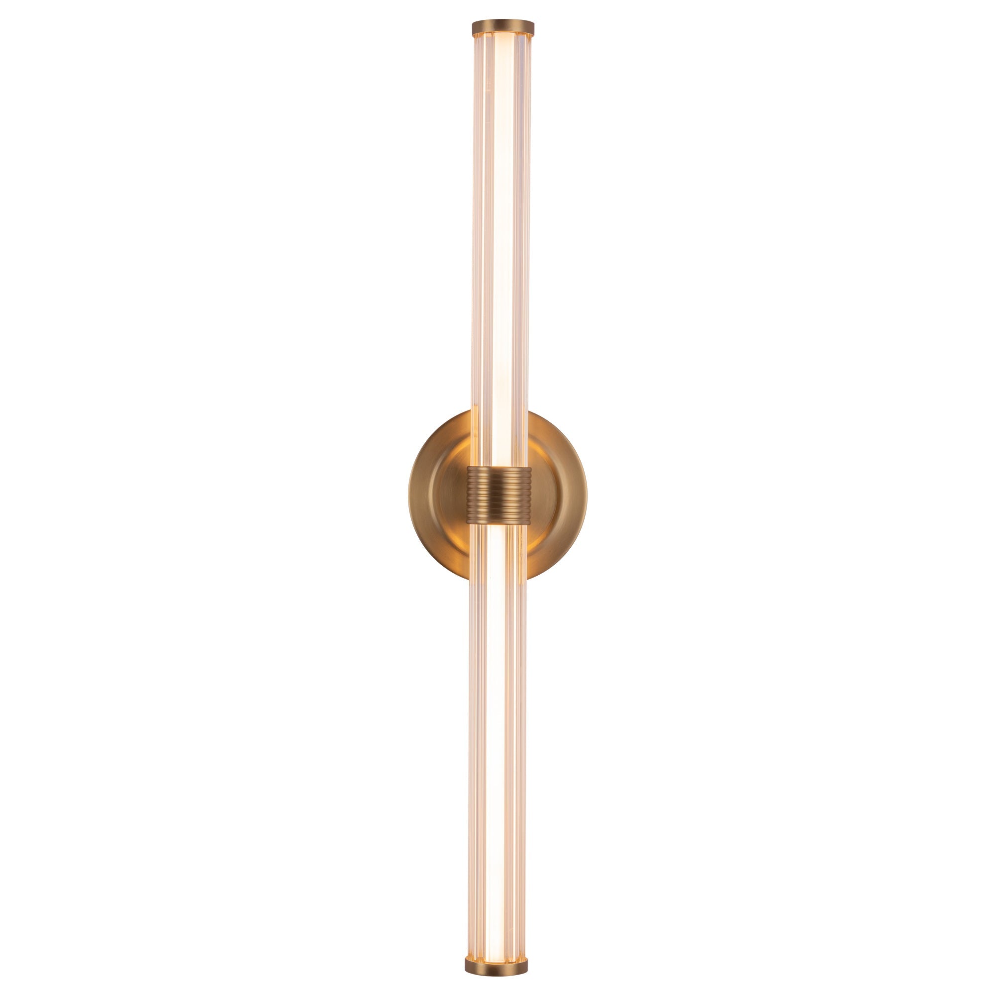 Elsie 24-in Brushed Gold LED Wall/Vanity Light by Alora Lighting | WV509024BG-UNV | Alora Lighting