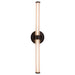 Elsie 24-in Matte Black LED Wall/Vanity Light by Alora Lighting | WV509024MB-UNV | Alora Lighting
