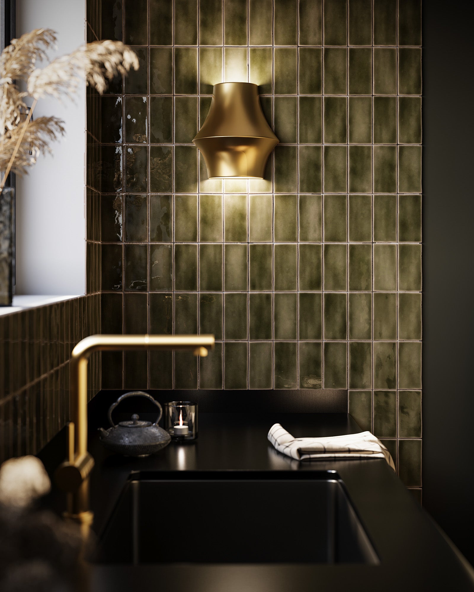 Emiko Flush Wall Sconce