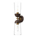 Emil 5-in Aged Gold/Walnut 2 Lights Wall/Vanity by Alora Lighting | WV542226AGWT | Alora Lighting