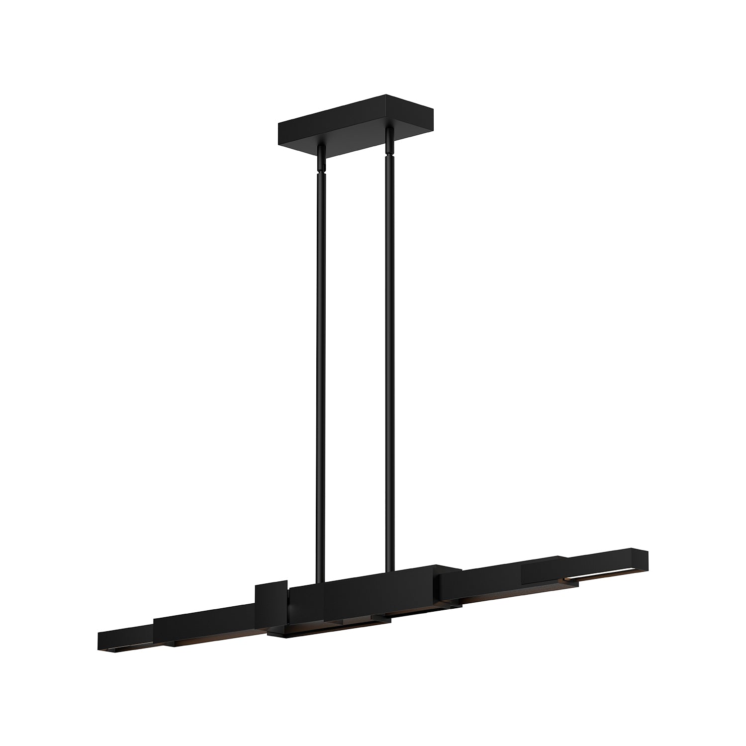 Enzo LED Linear Pendant in Black Finish | Kuzco Lighting