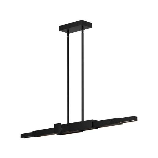 Enzo LED Linear Pendant in Black Finish | Kuzco Lighting