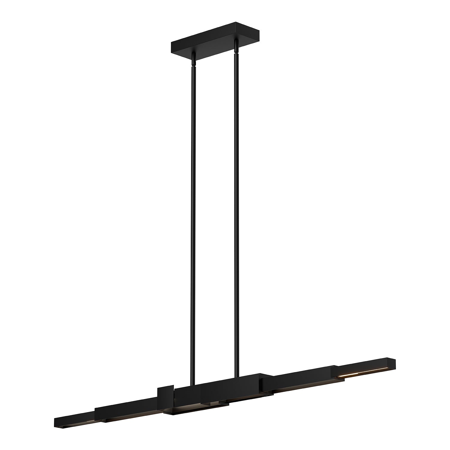 Enzo LED Linear Pendant in Black Finish | Kuzco Lighting