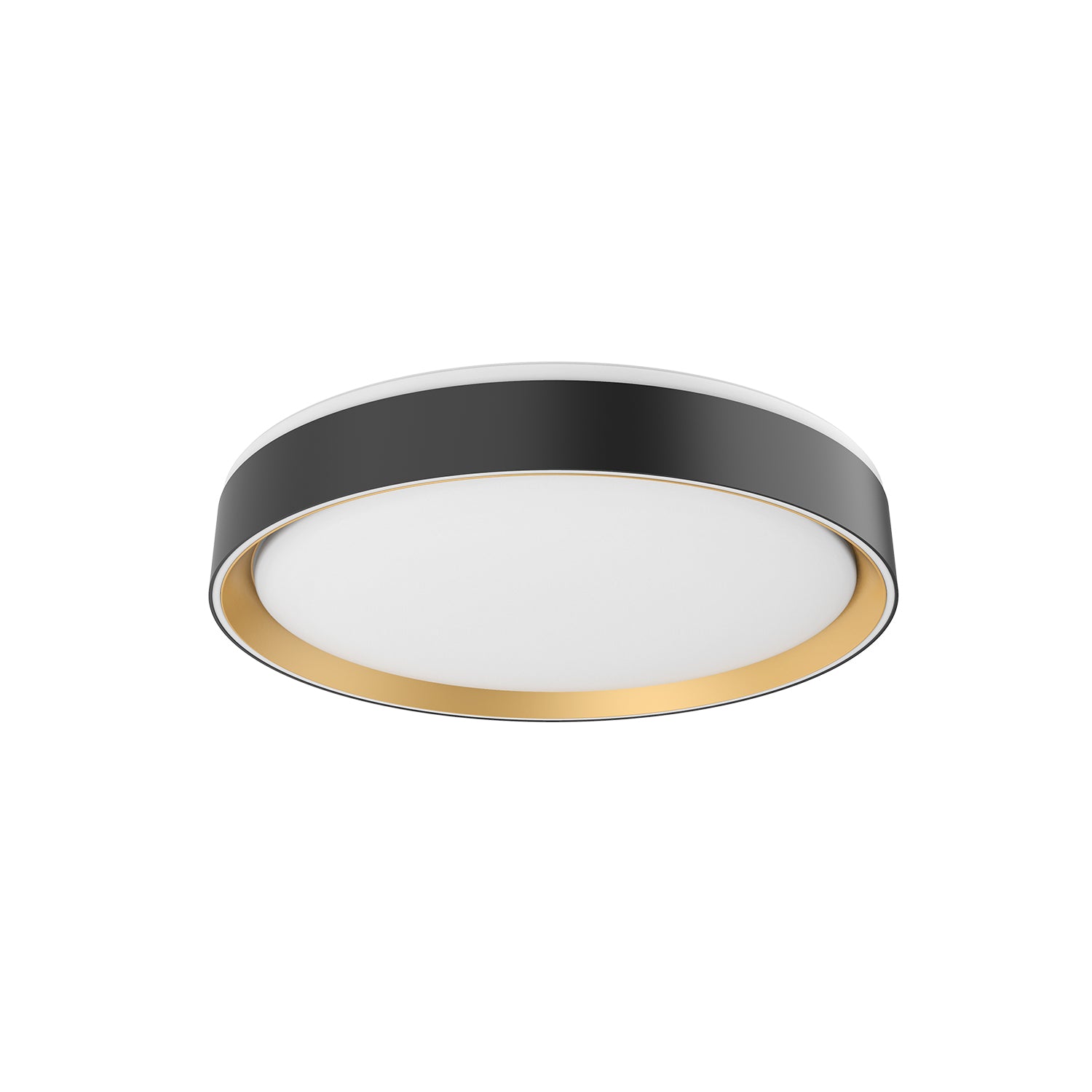 Essex LED Flush Mount in Black/Gold Finish | Kuzco Lighting