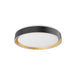Essex LED Flush Mount in Black/Gold Finish | Kuzco Lighting