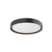 Essex LED Flush Mount in Black/Walnut Finish | Kuzco Lighting